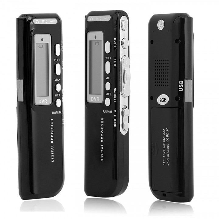 Máy Ghi Âm Kỹ Thuật Số Dar01 - PRO 8GB 650Hr USB MP3
