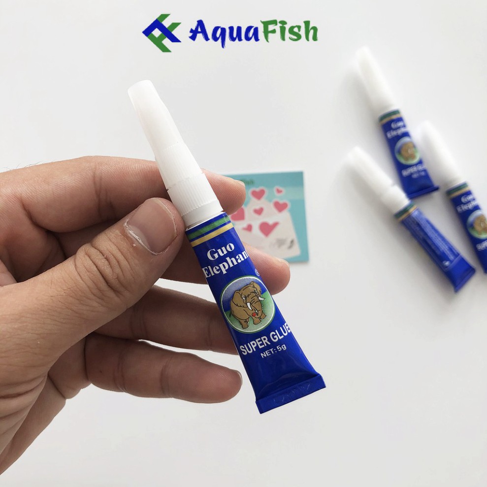 Combo 2 Tuýp Keo Guo Elephant Dán Rêu, Cây Thủy Sinh, Gắn Đá, Gắn San Hô Bể Cá Cảnh