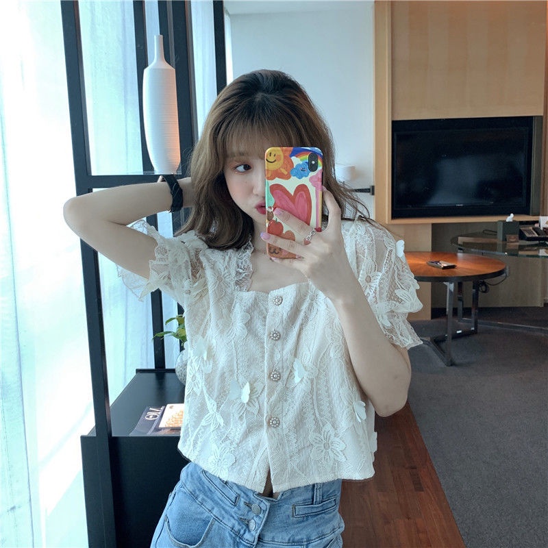 AMOI Áo Khoác Cardigan Cổ Vuông Dáng Rộng Phong Cách Hàn Quốc Thời Trang Cho Nữ