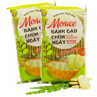 (Sỉ từ 10 gói với giá 23K/gói) - Bánh gạo chùm ngây Morice - Vị tôm nướng (170g)
