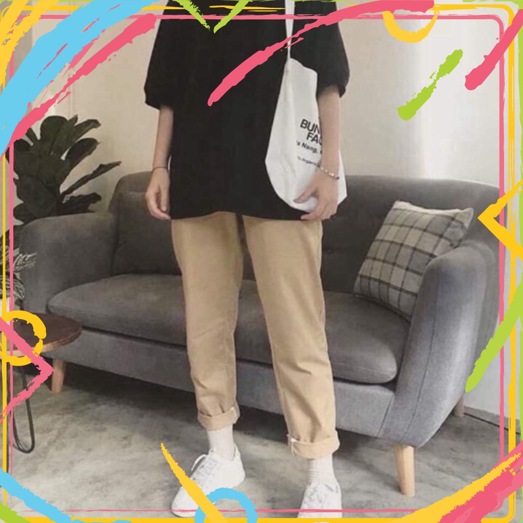 Quần ka ki xuông sắn ống | BigBuy360 - bigbuy360.vn