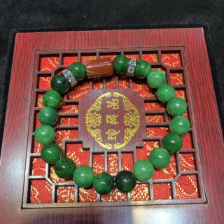 Vòng tay ngọc sơn thủy mix lu thống