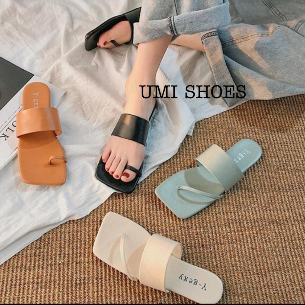 [NOWSHIP] Dép Nữ Lê Đế Bằng Kẹp Tông Xỏ Ngón Mới KOKAK Hot Trend Thời Trang Mũi Vuông Kẹp Xỏ Ngón đi chơi biển xinh đẹp