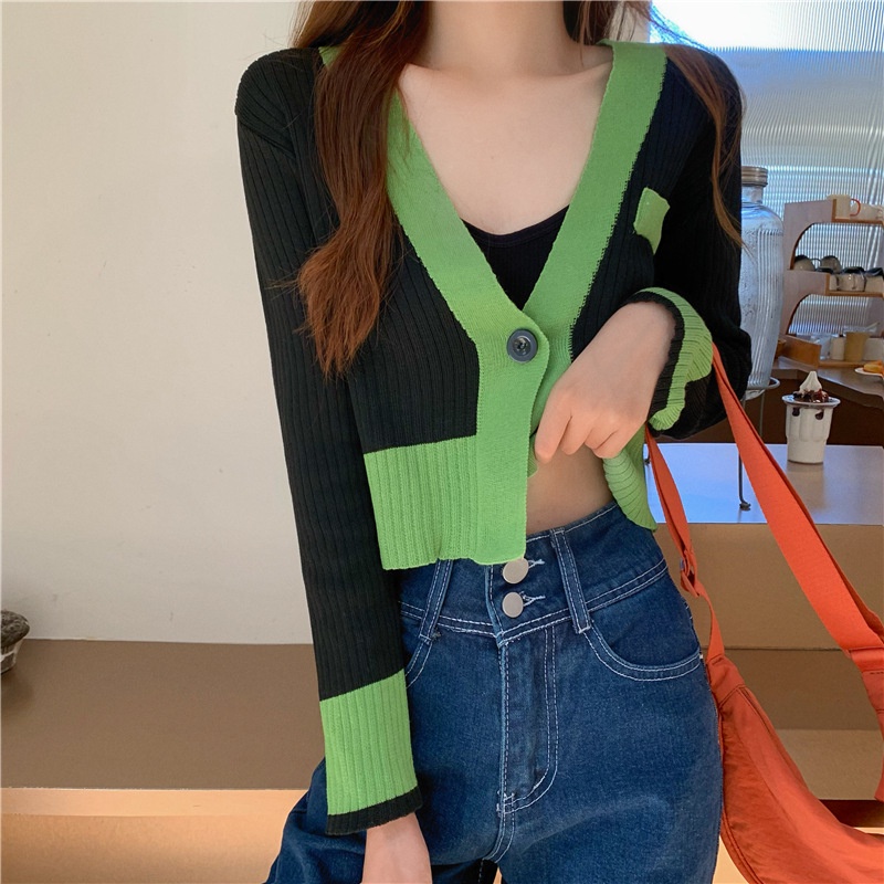 Áo khoác cardigan Xinlanyashe dệt kim mỏng tay dài thời trang thu đông Hàn Quốc mới 2022 áo len cổ trái tim nữ