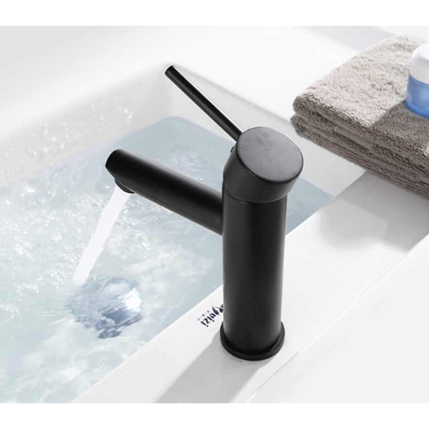 Vòi Lavabo nóng lạnh màu đen cao cấp - Inox 304 - Style 2 | BigBuy360 - bigbuy360.vn