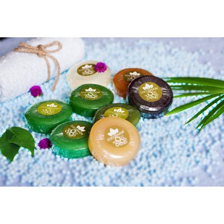 |Cocosavon| Set xà bông tắm thiên nhiên+ túi tạo bọt