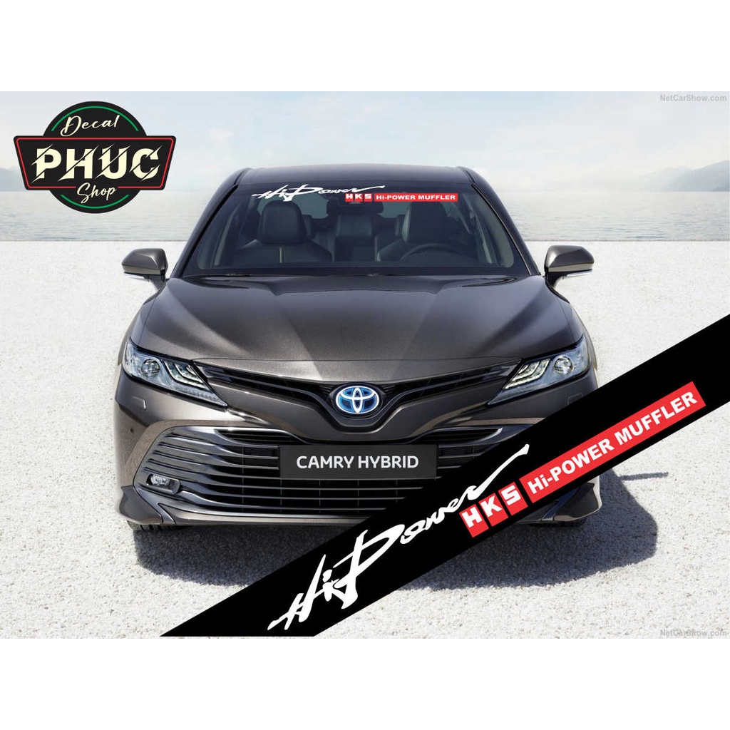 Tem dán kính lái chống nắng ô tô mẫu HI POWER