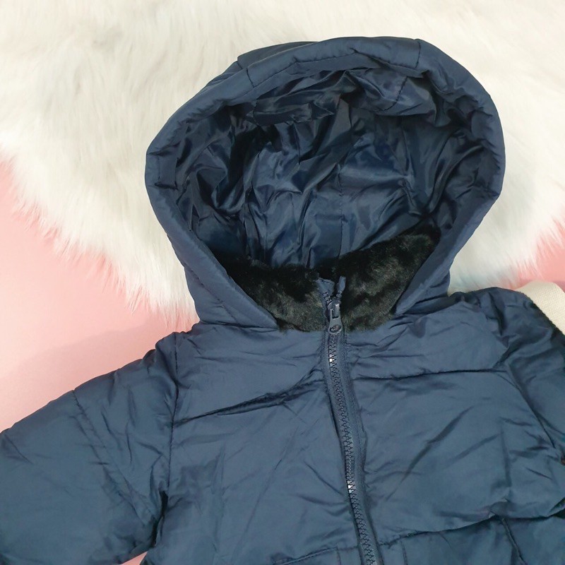 Áo khoác phao zara dư xịn bé trai xanh than