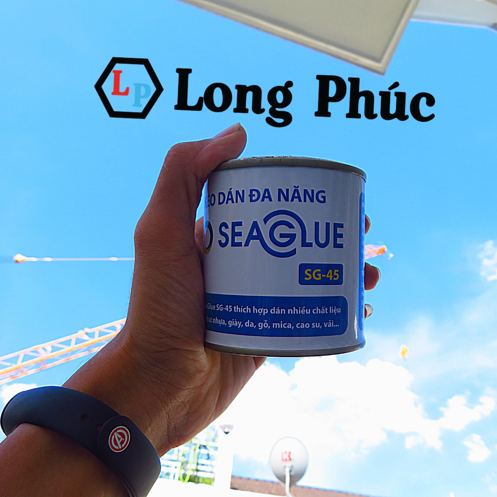Keo Dán Bồn Nước SeaGlue | Trong Suốt, Chịu Nước, Dính Chắc | lọ 300gr | long phúc shop