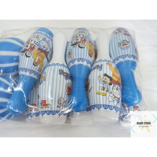 ĐỒ CHƠI BOWLING DORAEMON/ NGƯỜI NHỆN CHO BÉ (10 CHAI & 2 BÓNG NHỰA)