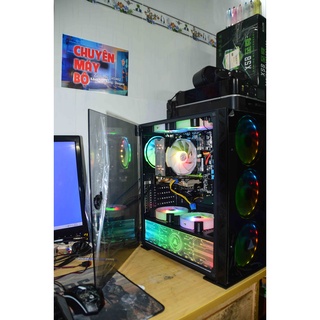 Case máy tính PUBG Liên Minh LOL Fifa 4 max setting Đột Kích Ram 16gb xeon i7 HDD500GB SSD 120gb 750ti