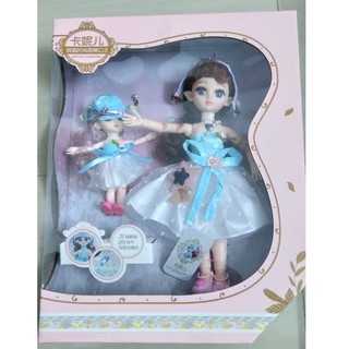 Búp Bê 2 Công Chúa Có Khớp Barbie Nhiều Phụ Kiện Đẹp 3D Có Nhạc Và Đèn