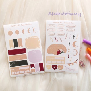 Bullet Journal Sticker - Journal Kit Moon Stars Mặt trăng mặt trời