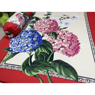 Drap thun lạnh 5D cao cấp mẫu hoa ( 5 màu)