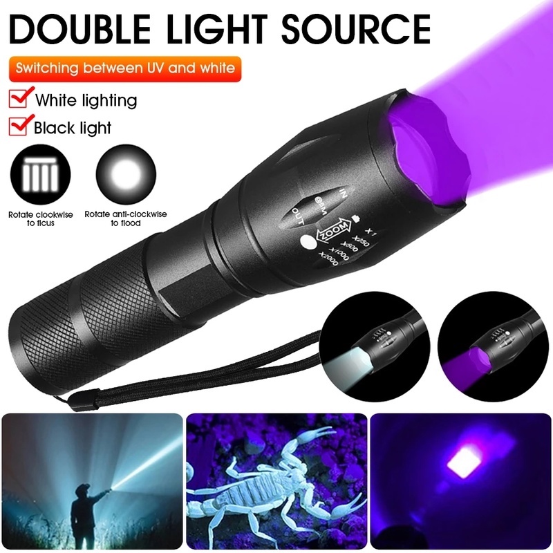 Đèn pin UV cầm tay có thể thu gọn đa năng tiện dụng độc đáo