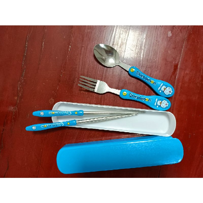 Sét 3 món thìa,nĩa,đũa cho bé tập ăn