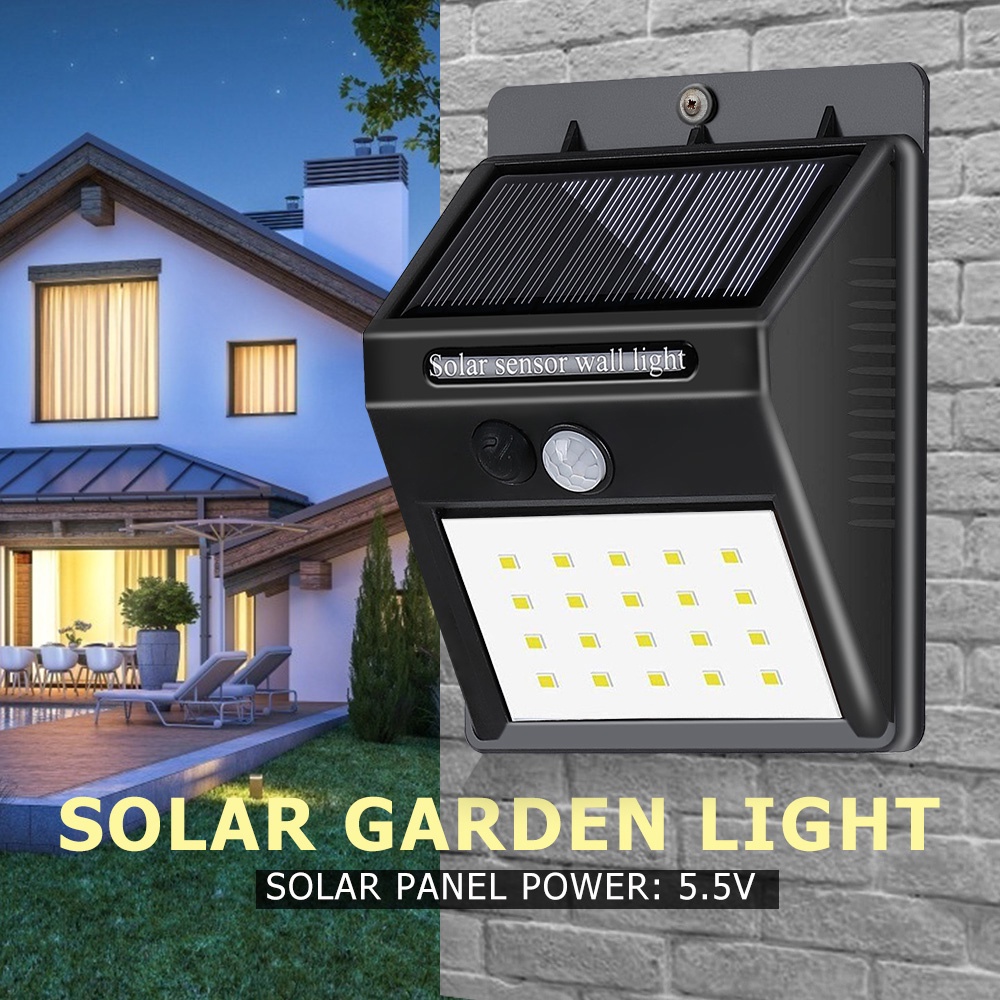 Đèn LED 30 Bóng Sử Dụng Năng Lượng Mặt Trời Cảm Biến Chuyển Động Dùng Ngoài Trời