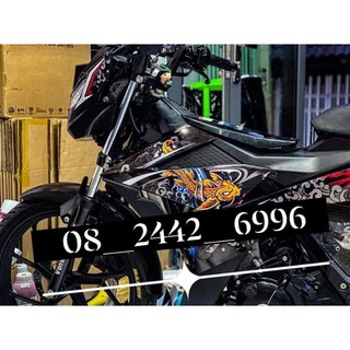 Tem rời Cá chép Satria cực ngầu. Tem 3 lớp cao cấp bao bay màu