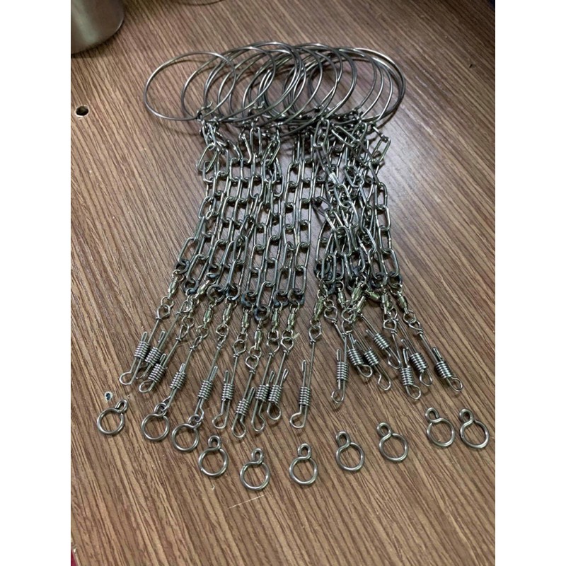 Xích hàn inox cho chim vẹt # 20cm.