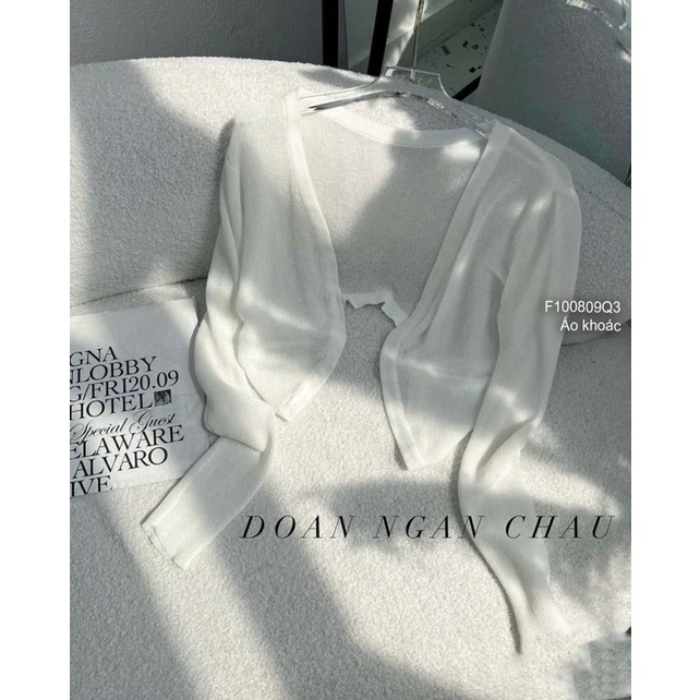 Áo khoác len cardigan mỏng croptop hàng nhập chuẩn