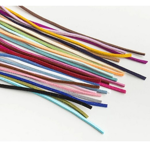 Cuộn Dây Da Lộn 2.6Mmx1.5Mm 5Yards Dùng Làm Đồ Trang Sức