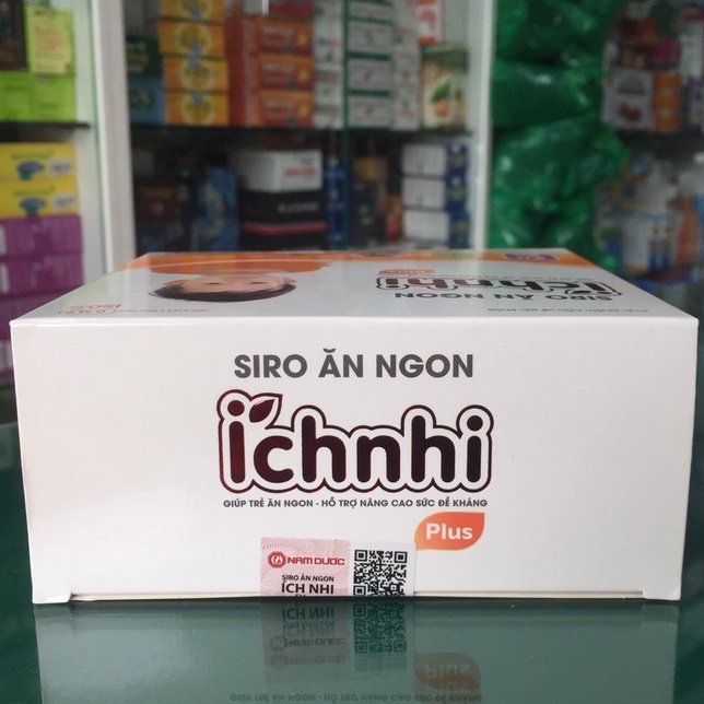 Siro Ăn Ngon Ích Nhi plus - Hỗ Trợ giúp trẻ thèm ăn tự nhiên, ăn ngon miệng, tăng cường hấp thu dưỡng chất 20 ống