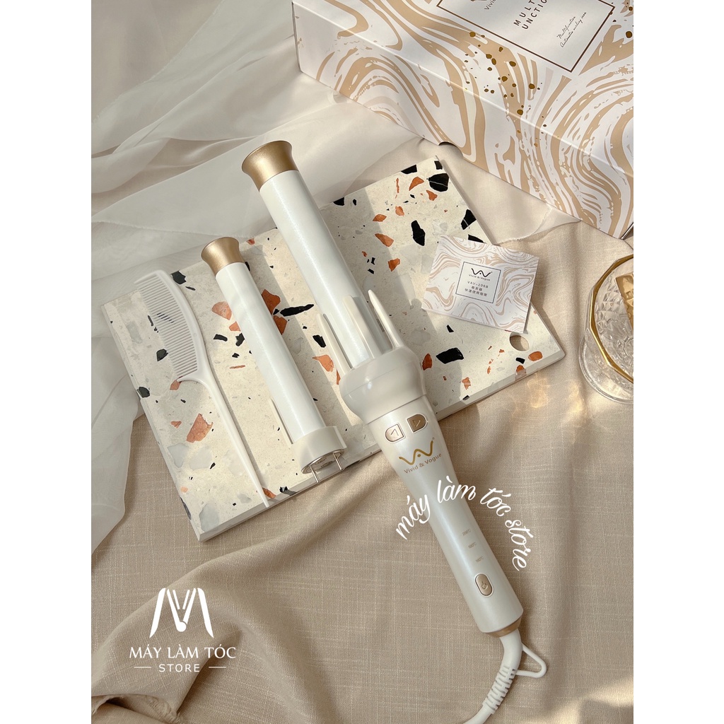 MÁY UỐN TÓC XOAY TỰ ĐỘNG VIVID&VOGUE®️ 2 SIZE 25&32mm