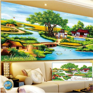 Tranh đính đá Quê Hương Y8171 KT:120x60cm-160x70cm