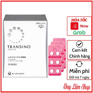 Viên uống trắng da Transino White C Clear 240 - 120 viên Nhật Bản - Trắng Da, Giảm Nám, Tàn Nhang Chính Hãng Cao Cấp