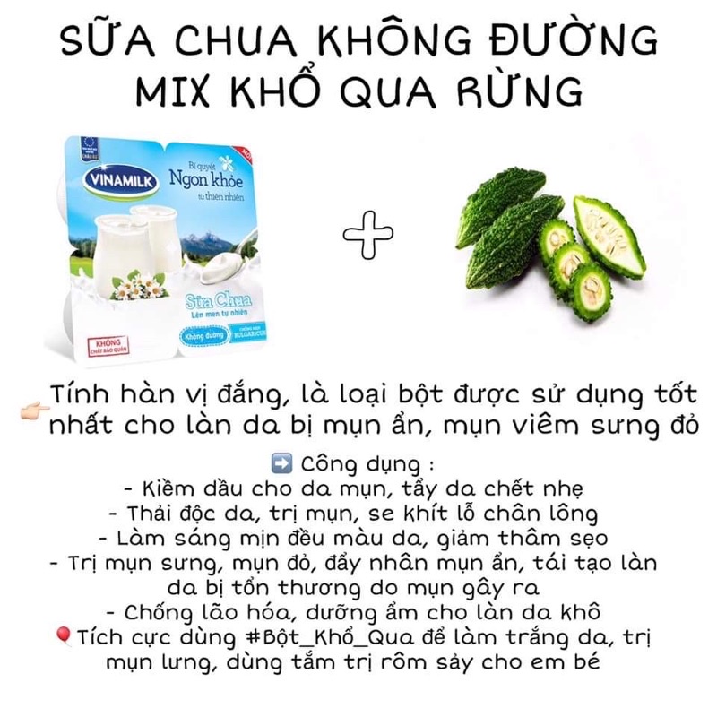 100gram bột khổ qua rừng 100% bột thiên nhiên ⚡️ giảm mụn hiệu quả