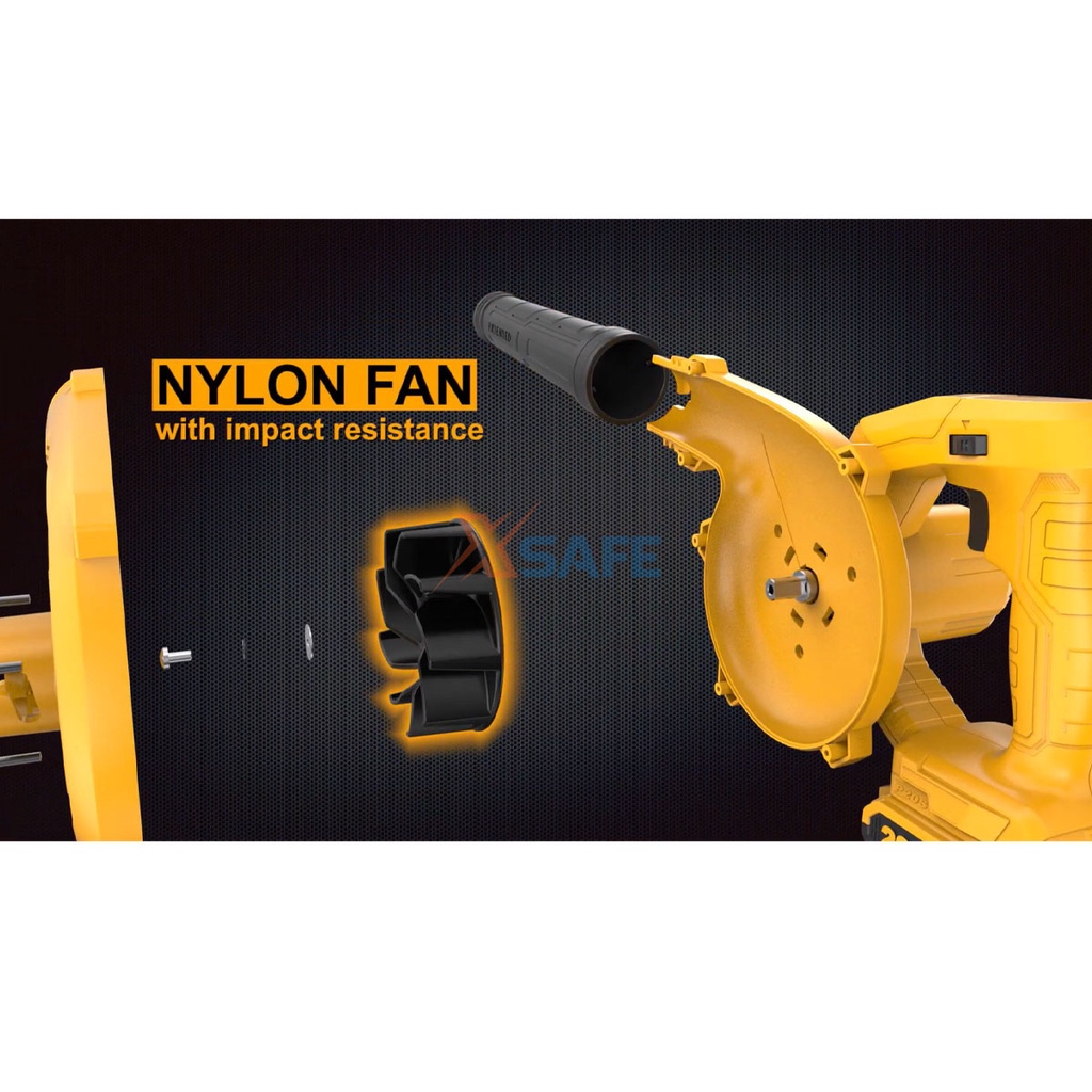 Máy thổi bụi dùng pin Lithium 20V INGCO CABLI200181 Máy hút bụi tốc độ không tải 0-9000/0-18000vòng/ph Kèm 1 pin 2.0Ah