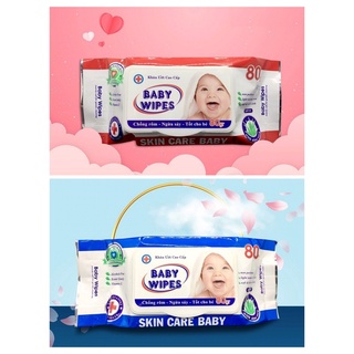 Khăn giấy ướt cao cấp Baby Wipes 80G KU13