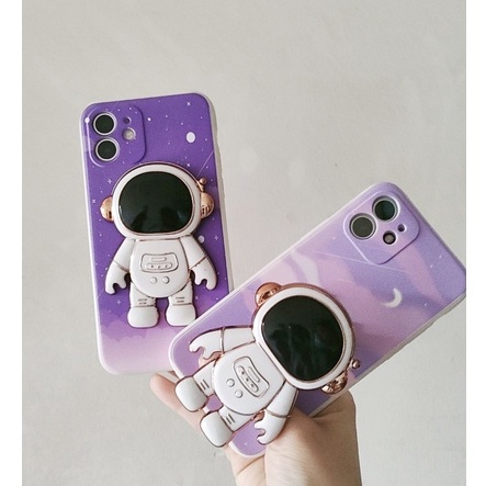 [Giá đỡ phi hành gia] Ốp Điện Thoại iphone Hình Phi Hành Gia 3D cho iPhone 6 7plus 8plus x xsmax xr 11 12 pro max 13 pro