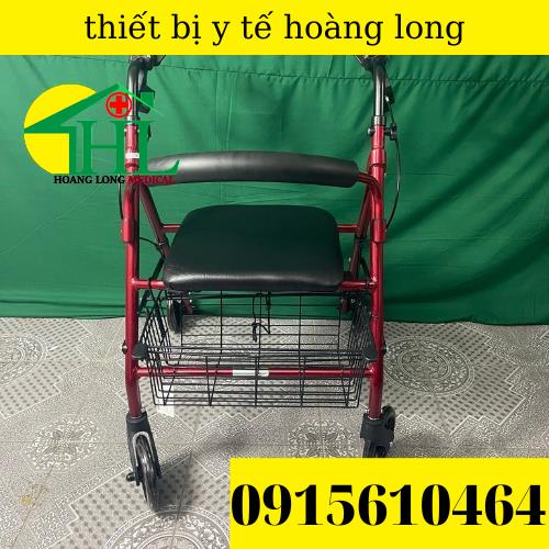 Khung Tập Đi  Lucass W-14  Có Tay Phanh,Có Ghế Ngồi , Giỏ Đựng Và Bánh Xe