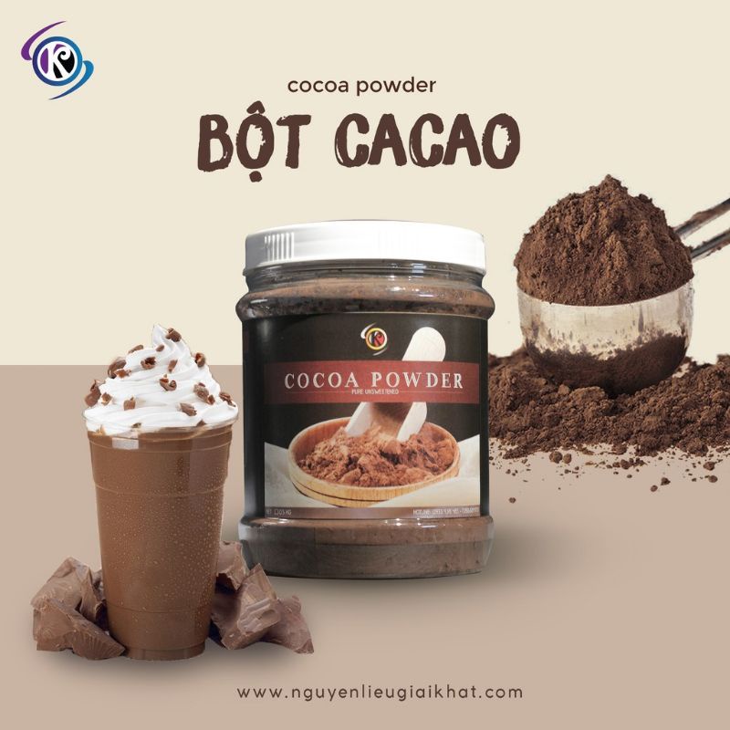 Bột cacao nguyên chất cao cấp đậm vị K Supply