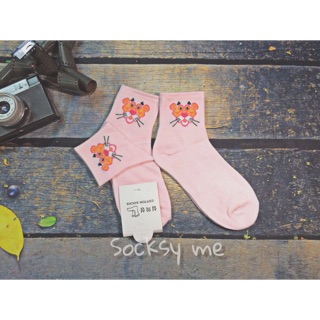 Tất vớ báo hồng cao cổ