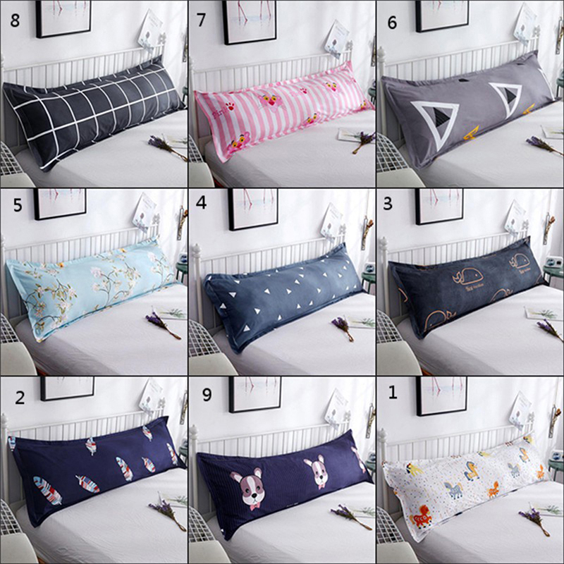 Vỏ gối ôm dài bằng satin mịn mượt có khóa kéo tiện dụng