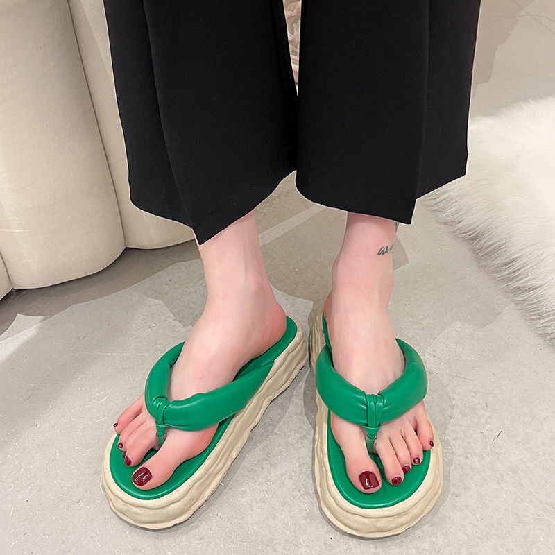 Dép Xỏ Ngón Đế Dày Tăng Chiều Cao Phong Cách Mùa Hè Mới