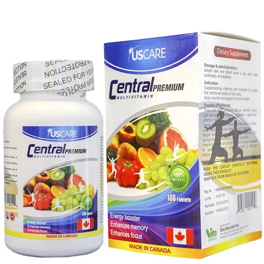 Central Premium Multivitamin – Bổ sung vitamin và khoáng chất cho cơ thể, tăng cường sức đề kháng (100 VIÊN)