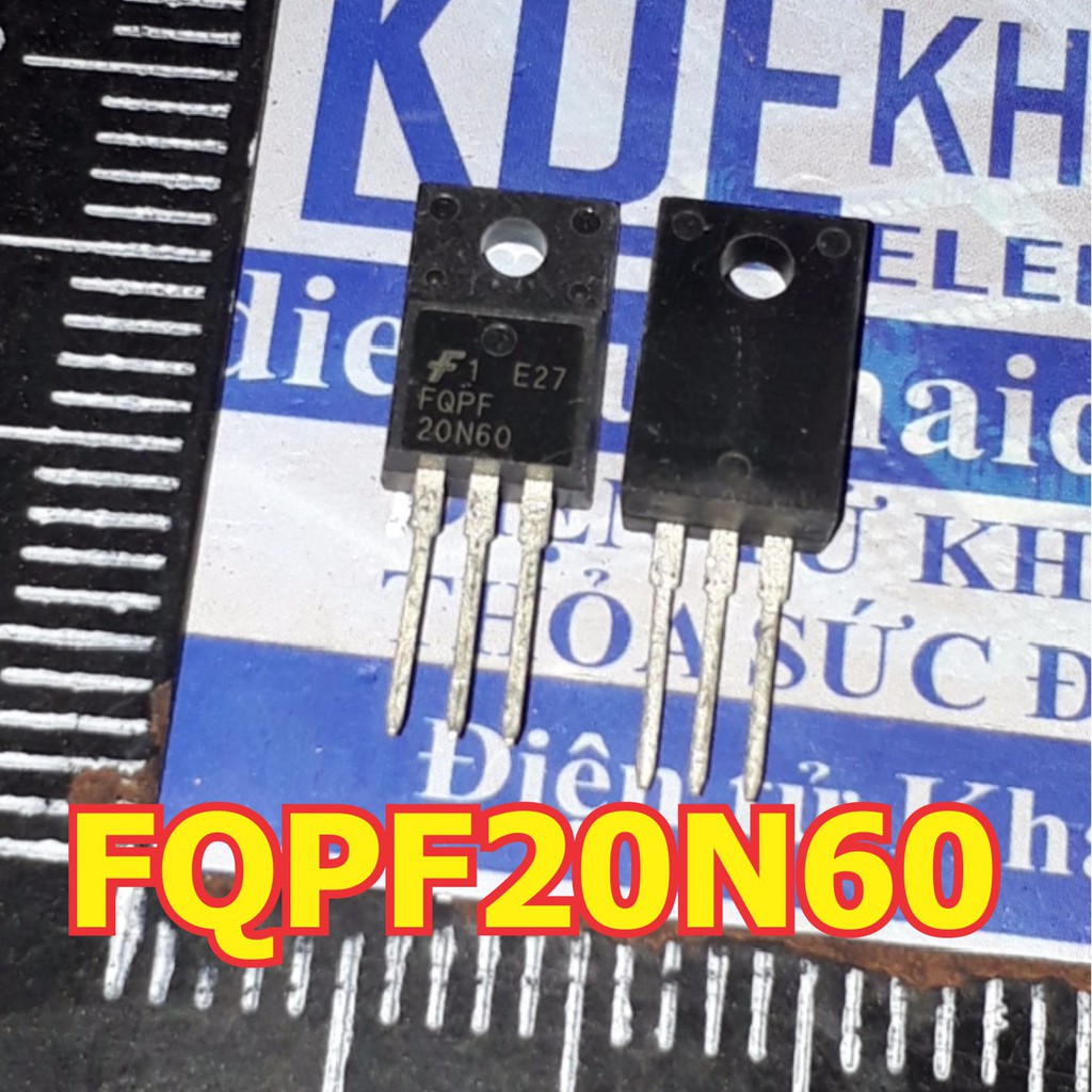 3 con FQPF20N60 【TO-220F】20A 600V N-CH MOSFET kde1575