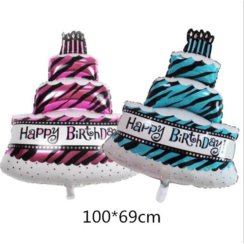 Bộ 33 bong bóng bằng lá kim loại dùng để trang trí tiệc sinh nhật cho trẻ em