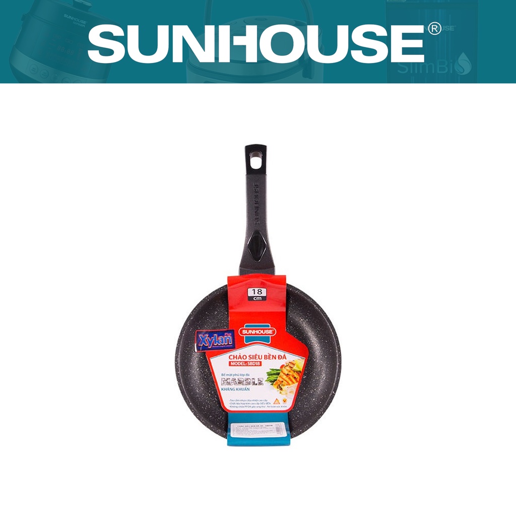 Chảo siêu bền đá SUNHOUSE SBD18