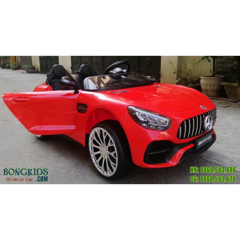 Xe ô tô điện trẻ em HM2588 📛BẢN QUYỀN MERCEDES📛 xe ô tô điện cho bé 4 động cơ, 2 chỗ ngồi riêng biệt, tải 50kg