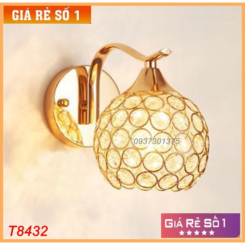 Đèn tường trang trí phòng khách phòng ngủ T8432_Tặng kèm bóng đèn led cao cấp