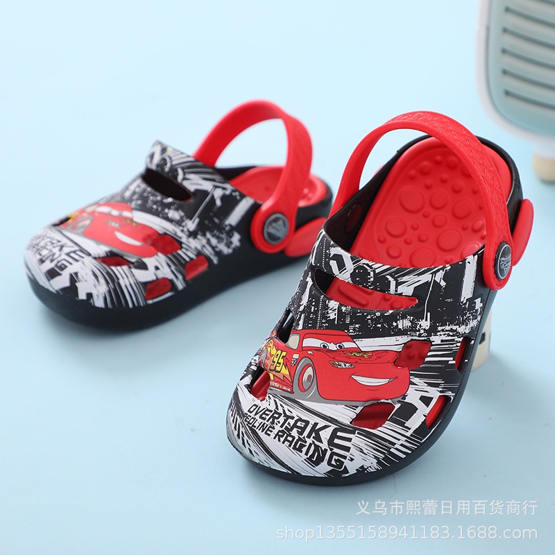 Dép sục cho bé, sục bé trai Mcqueen chất liệu Silicone cao cấp hãng Disney size 14-15-16cm - YSTD23553