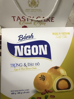 bánh đậu đỏ - trứng muối