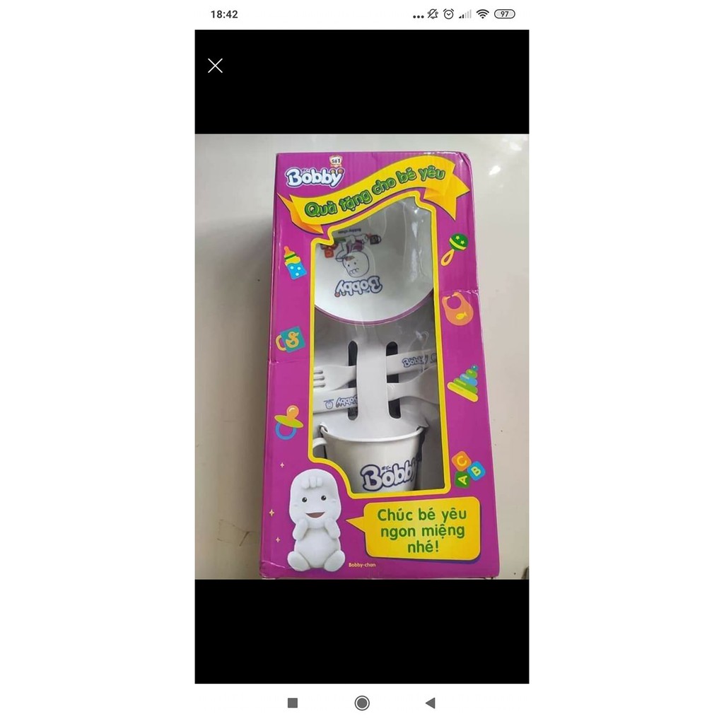 Bộ ăn dặm bobby cho bé combo 4 món
