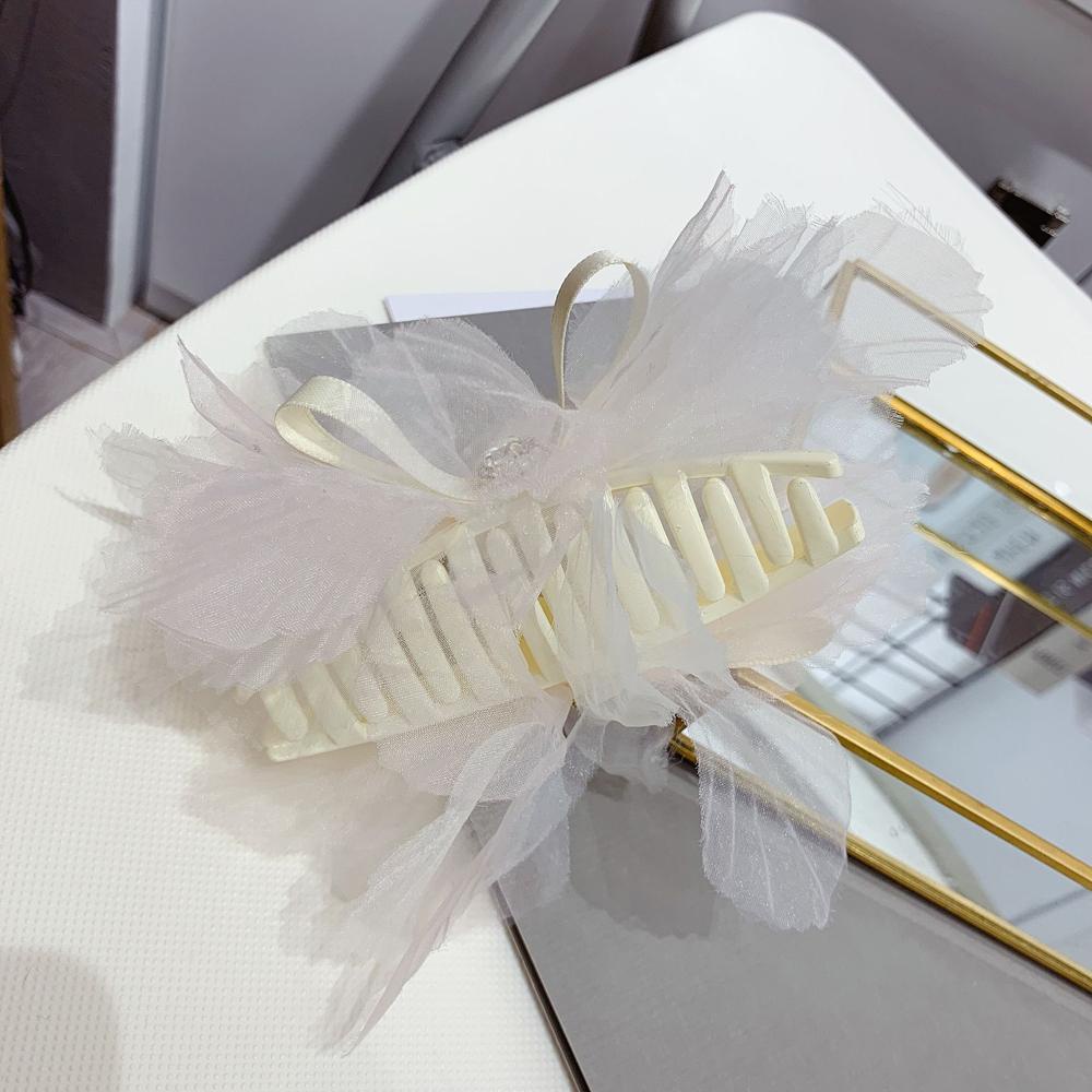 EXPEN Kẹp Tóc Càng Cua Đính Hoa Bằng Nhựa Acrylic Phong Cách Hàn Quốc Cho Nữ