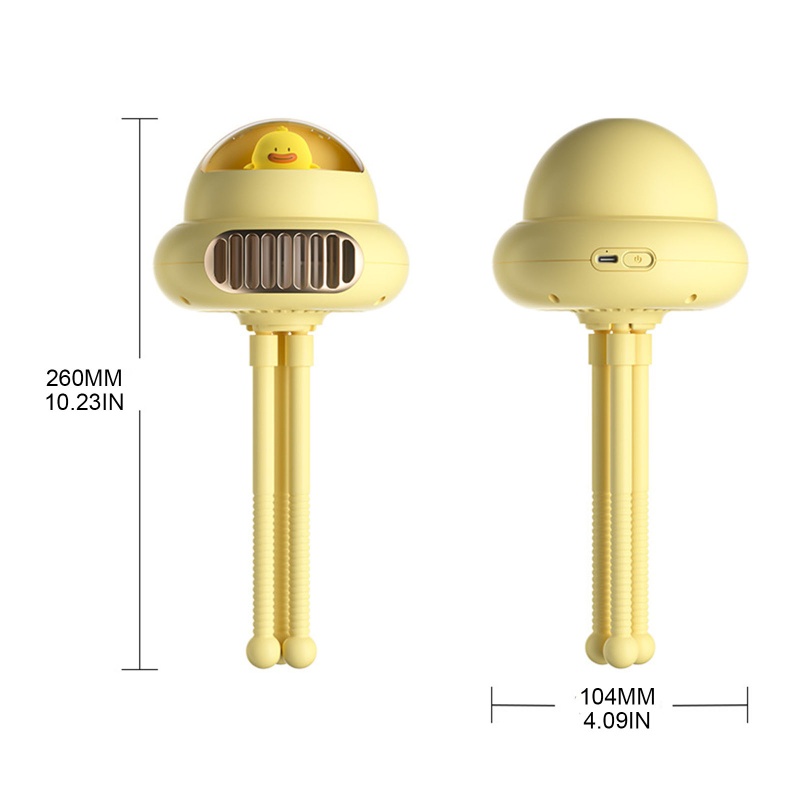 Quạt mini sạc usb Cầm Tay Linh Hoạt Gắn Xe Đẩy Em Bé