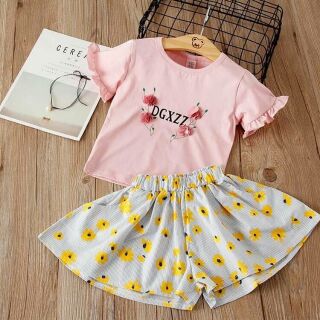 Rẻ vô đich- set bộ quần hoa giả váy